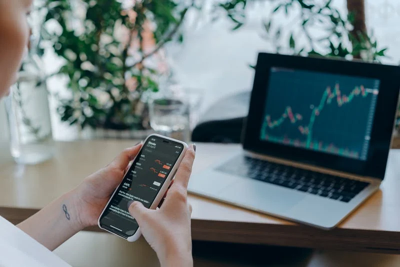 Accounting Overview on Phone and Laptop